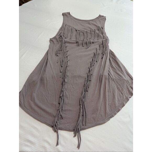Free People Nuit Luna Fringe Tank Top Size Small - Picture 5 of 6
